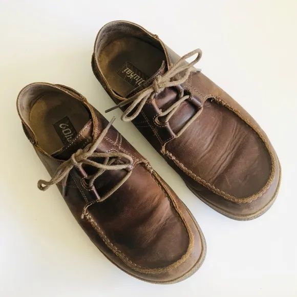 OluKai Ohana Leather Lace Up Loafers