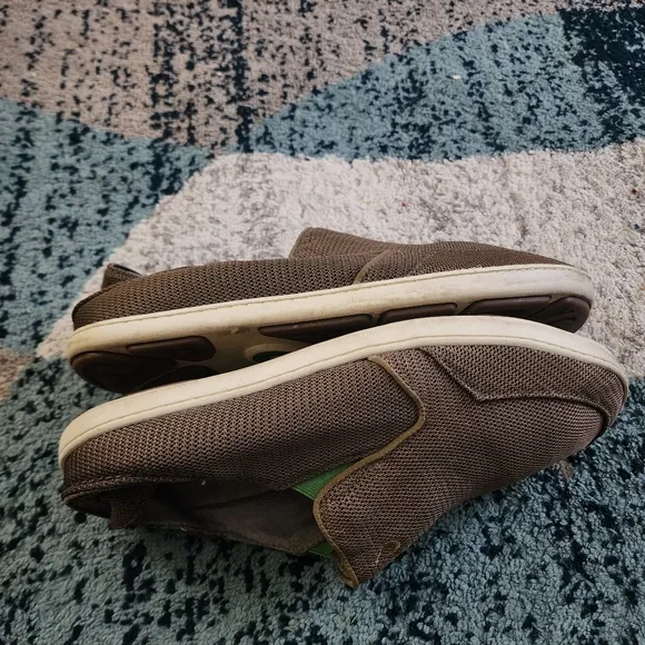 Olukai Shoes Men’s Size 10 Nohea Mesh Brown Slipon Casual Loafers Collapse Heels