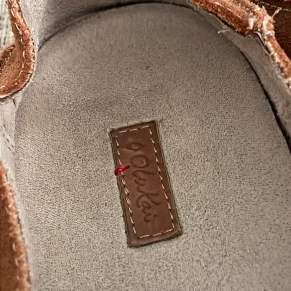 Olukai Women’s Nohea Perf Brown Suede Leather Loafers Size 9
