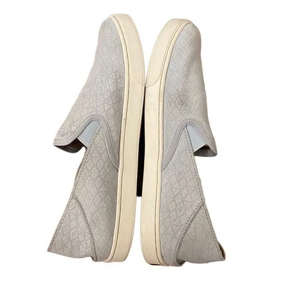 Olukai Women’s Pehuea Leather Slip On Sneakers Pale Gray Size 10