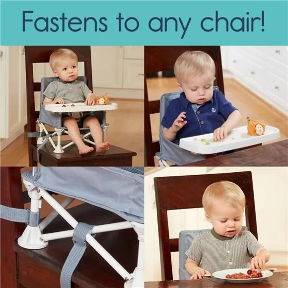 OmniBoost Travel Booster Seat with Tray for Baby | Folding Portable Baby Booster