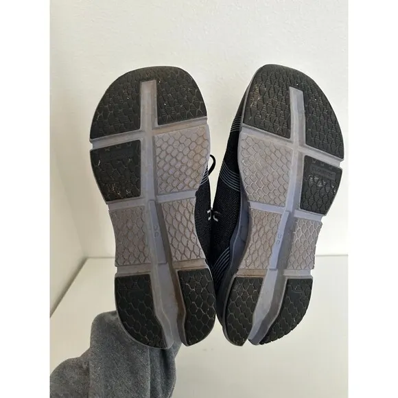 On Cloud Go Low Top Sneakers Mesh Blue Black Shale Walking Hiking Men's Size 9