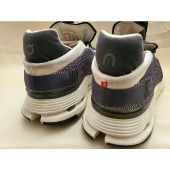 On Cloudnova Mesh Running Sneakers Mens Sz 10 Navy Grey White 26.99265
