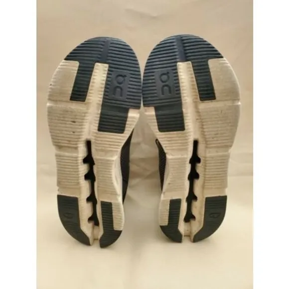 On Cloudnova Mesh Running Sneakers Mens Sz 10 Navy Grey White 26.99265