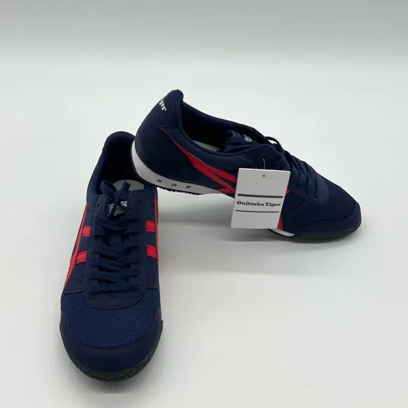 Onitsuka Tiger Ultimate 81 Men’s Size 10 Peacoat/Classic Red Suede Mesh Sneakers