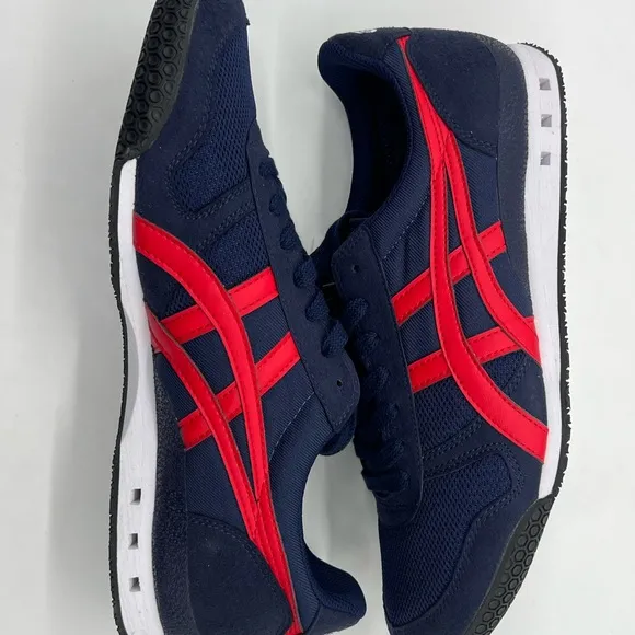 Onitsuka Tiger Ultimate 81 Men’s Size 10 Peacoat/Classic Red Suede Mesh Sneakers