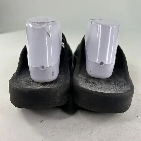 Oofos Ooahh Black Slide Sandal Slides US 11 Recovery Soft Foam Arch Support