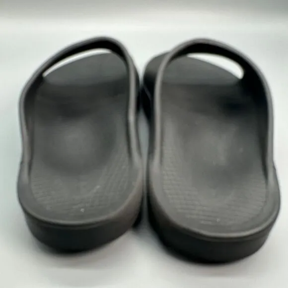 OOfos OOahh Slides Mens Size 11 Black Sandals Foam Comfort Shoes Slip On Water
