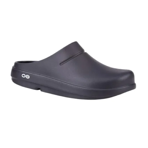 OOFOS Oocloog Clog Black Slide US Men's 14/Women's 16 Unisex with Oofoam