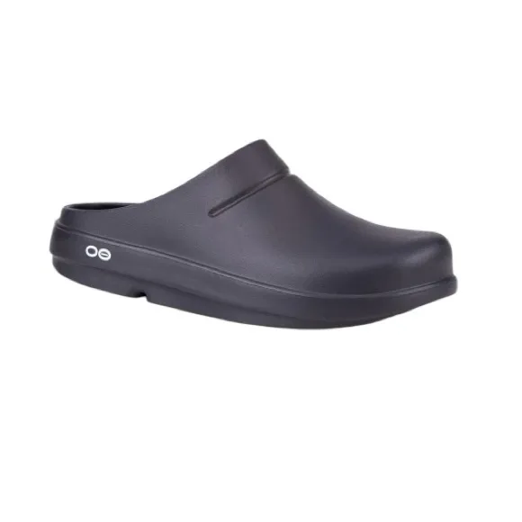 OOFOS Oocloog Clog Black Slide US Men's 14/Women's 16 Unisex with Oofoam