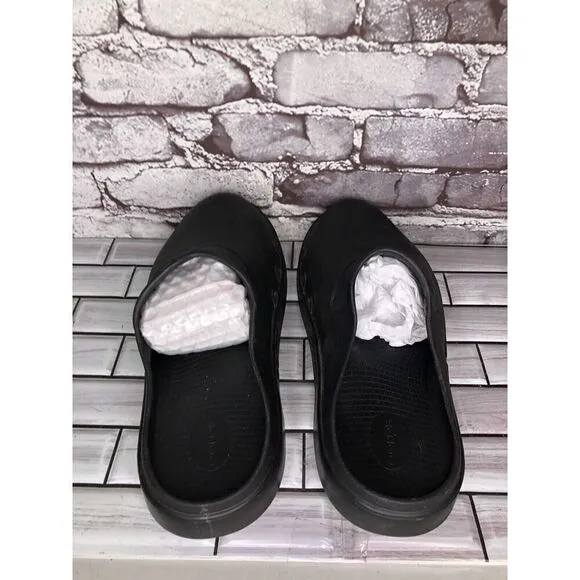 OOFOS Unisex OOcloog Black Recovery Slides Slip On Rubber Clogs Sz 45EU/Men’s 12