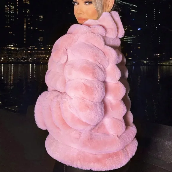 Open Front Fuzzy Coat