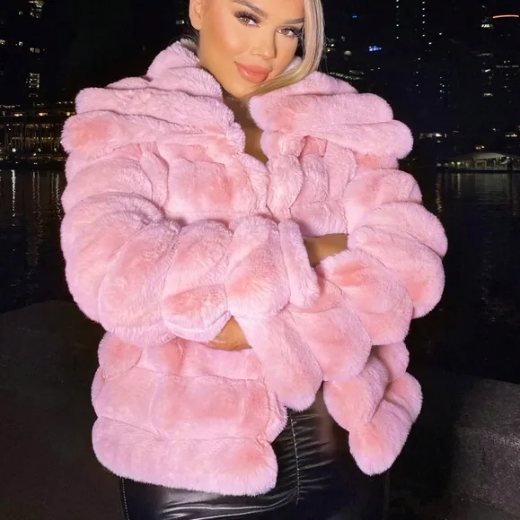 Open Front Fuzzy Coat