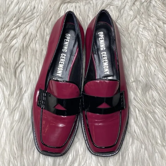 Opening Ceremony patent leather loafers