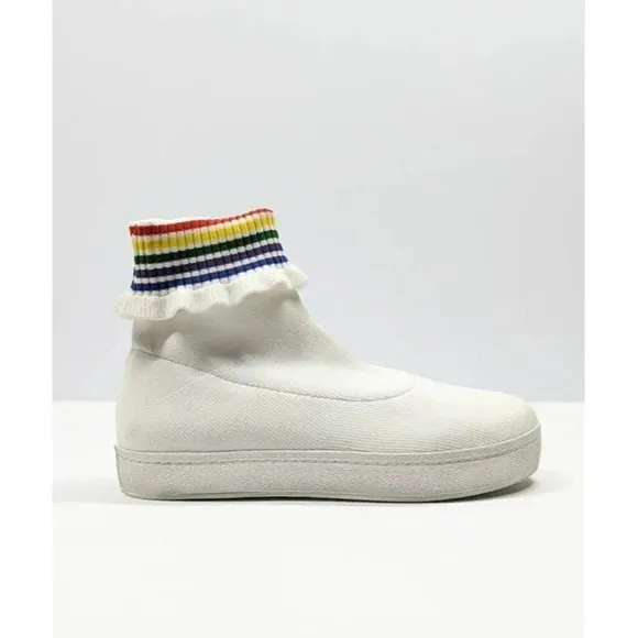 Opening Ceremony Women's Bobby Ruffled Sock Slip-On Sneakers Size 38 (MSRP $250)