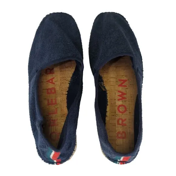 Orlebar Brown Fleet Cotton Terry Espadrilles Blue EU 46 UK 12 US Men's 13 Casual