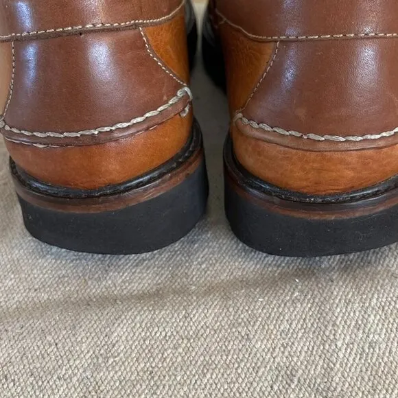 Orvis Men's Leather Casual Gumlite Vibram Soles Slip-On Penny Loafers Sz 8 1/2