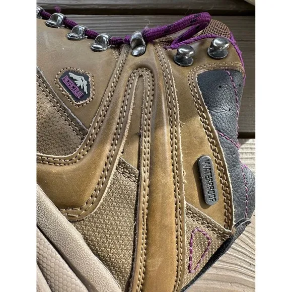 Pacific Trail Hiking Boots Waterproof‎ Women's Brown Purple Boots Size 8
