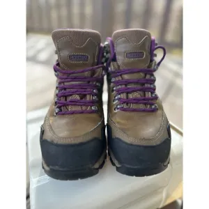 Pacific Trail Hiking Boots Waterproof‎ Women's Brown Purple Boots Size 8