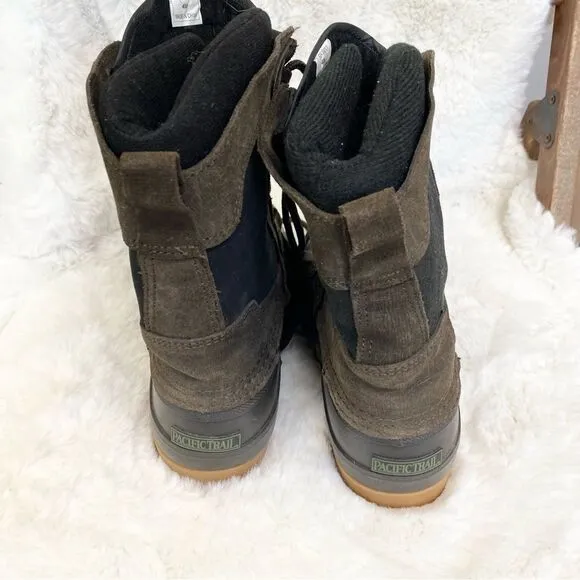 Pacific Trail Eskimo brown waterproof snow hiking lace up boots 4