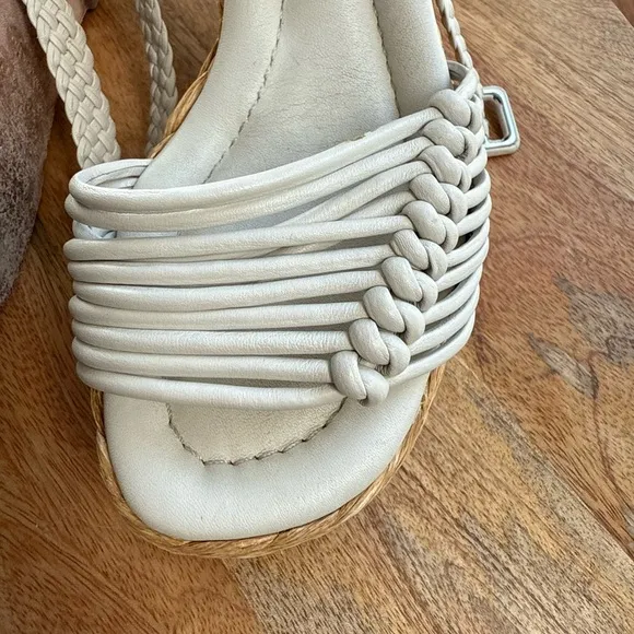 Paloma Barceló wedge sandal Espadrilles Masie white sz: 36/US 6