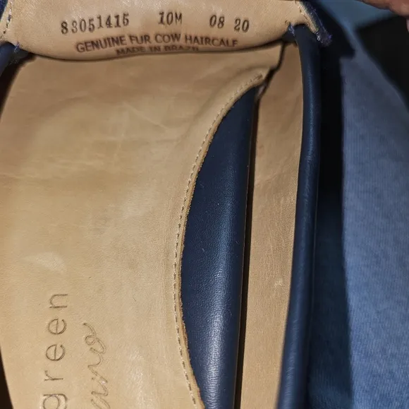 Patricia Green A Mano Andover Driver/Mocassin Womens Loafers Sz 10 Blue Cowhair