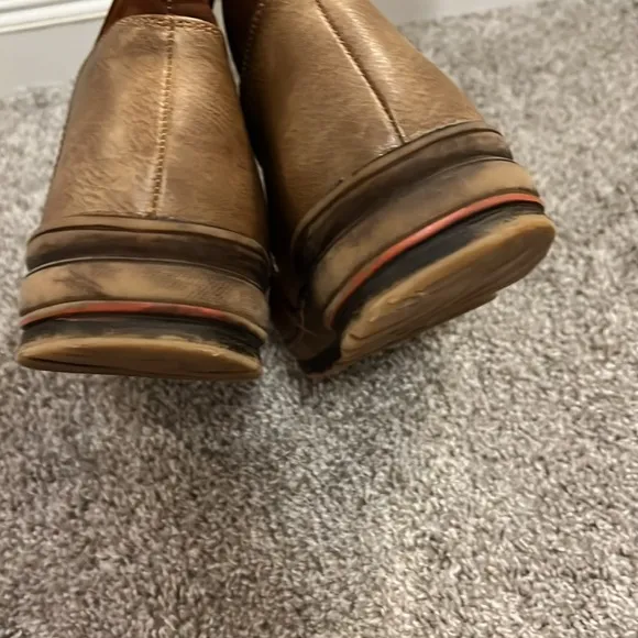 Patrizia Heldia Brown Leather Suede Women's Fur Lined Boots EUC US 9.5 10 EU 41