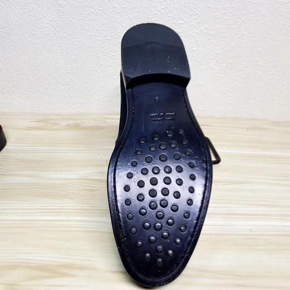 Paul Frederick Suede Navy Blue Loafers Size 9