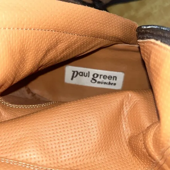 Paul Green men’s boots size 5.5 gently used preowned condition brown leather