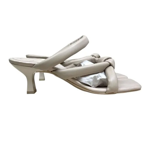 Paul Green Womens Leah Sandals Mules Padded Knotted Square Toe Kitten Heel UK5.5