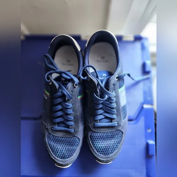 Paul Smith navy Blue Mesh Sneakers