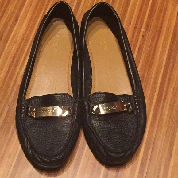 Pebble leather Coach Loafers