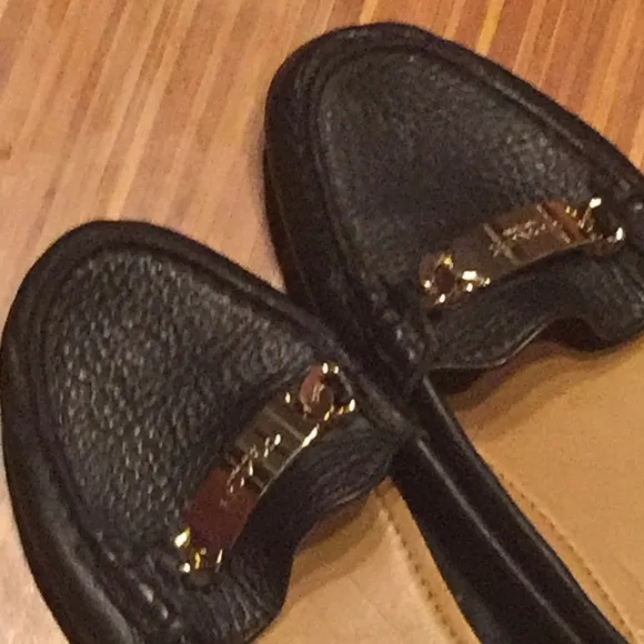 Pebble leather Coach Loafers