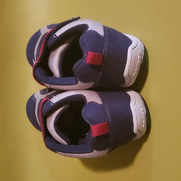 Pediped Adrian Navy Grey Washable Sneakers