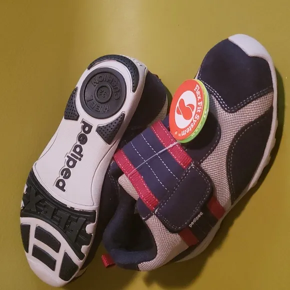 Pediped Adrian Navy Grey Washable Sneakers