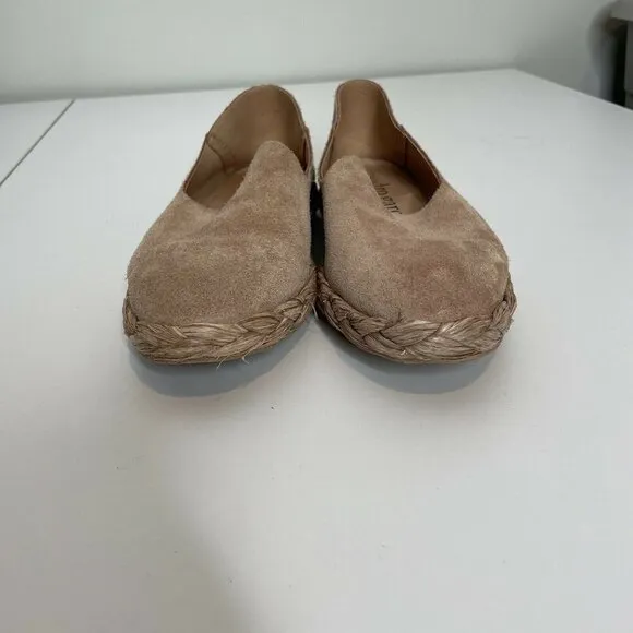 Pedro Garcia Nude Pink Suede Espadrilles Size 37.5