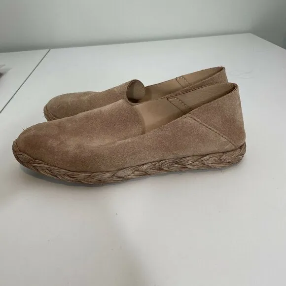 Pedro Garcia Nude Pink Suede Espadrilles Size 37.5