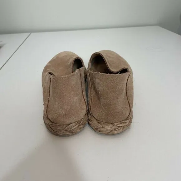 Pedro Garcia Nude Pink Suede Espadrilles Size 37.5