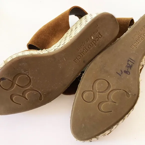 Pedro Garcia Peep Toe Espadrille Wedge_Size 38