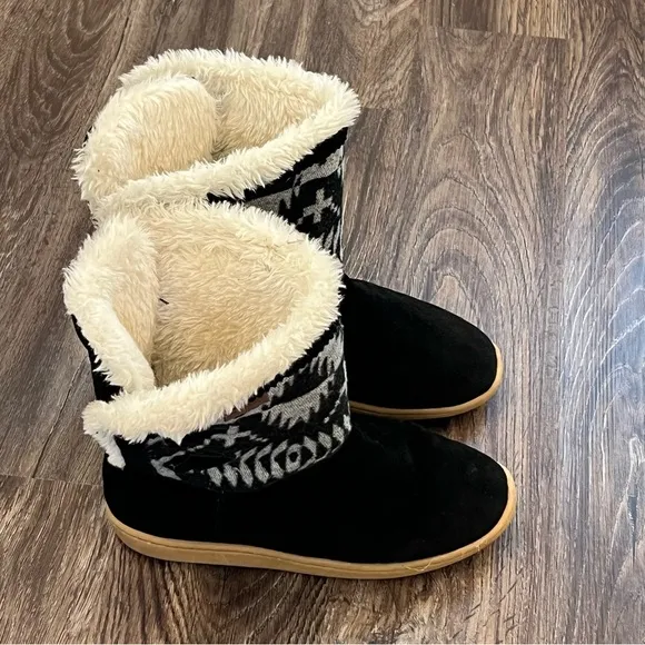 Pendleton Women's Hacienda Bootie Size 10 Spider Rock Boots Black White
