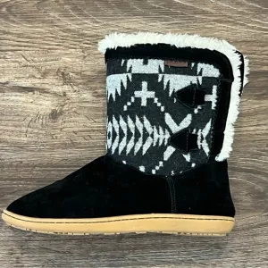 Pendleton Women's Hacienda Bootie Size 10 Spider Rock Boots Black White
