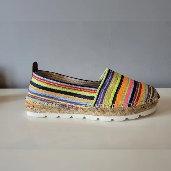 Penelope Chilvers Anthropologie Rainbow Espadrilles, VGUC, Size 37