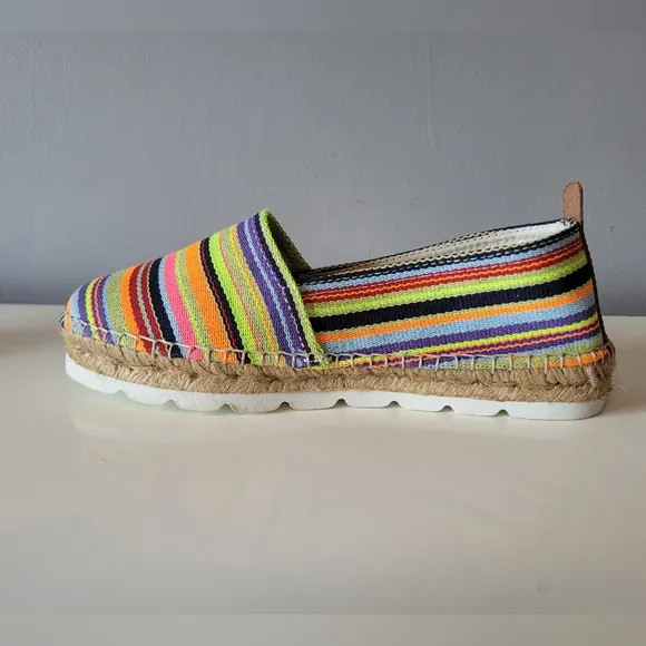 Penelope Chilvers Anthropologie Rainbow Espadrilles, VGUC, Size 37