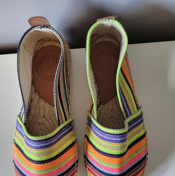 Penelope Chilvers Anthropologie Rainbow Espadrilles, VGUC, Size 37