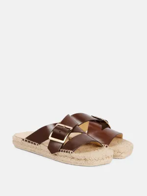 Petal leather espadrilles
