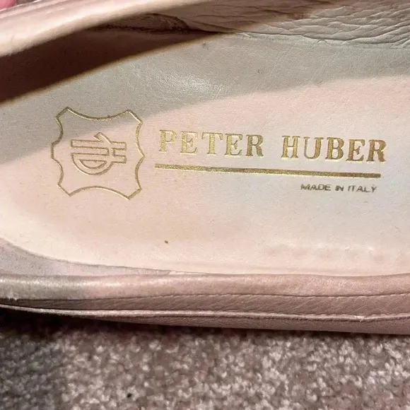 Peter Huber Leather Tassel Strap Loafers - size 9.5M