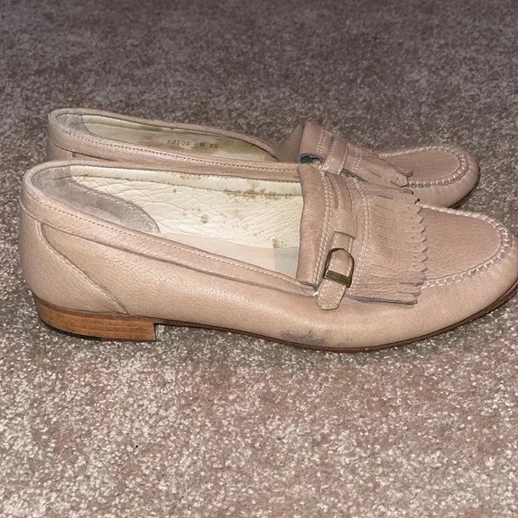 Peter Huber Leather Tassel Strap Loafers - size 9.5M