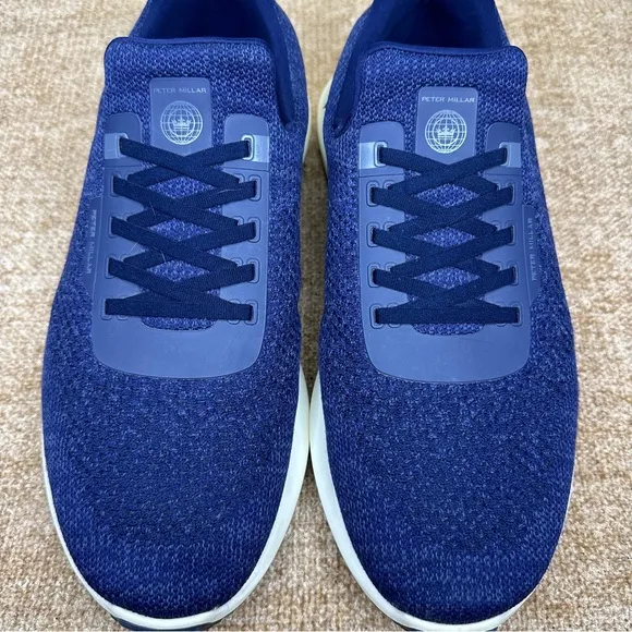 Peter Millar Blue Hyperlight Apollo Slip-On Sneakers Size 13.5