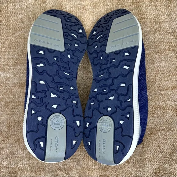 Peter Millar Blue Hyperlight Apollo Slip-On Sneakers Size 13.5