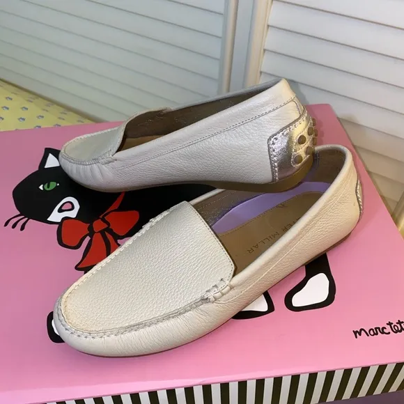 👑Peter Millar Driver Leather Loafers